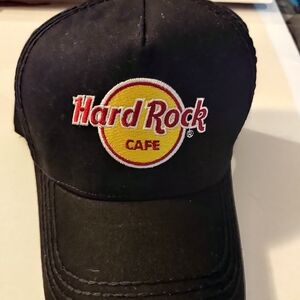 Hard Rock Cafe Black and Yellow Logo Cap
